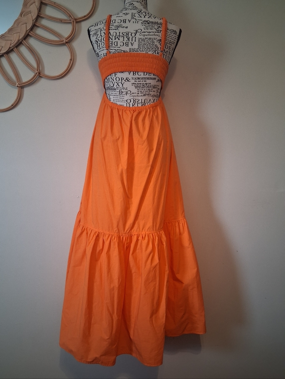ALC Women's Rhodes Orange Dress Size 4 - Picture 7 of 13